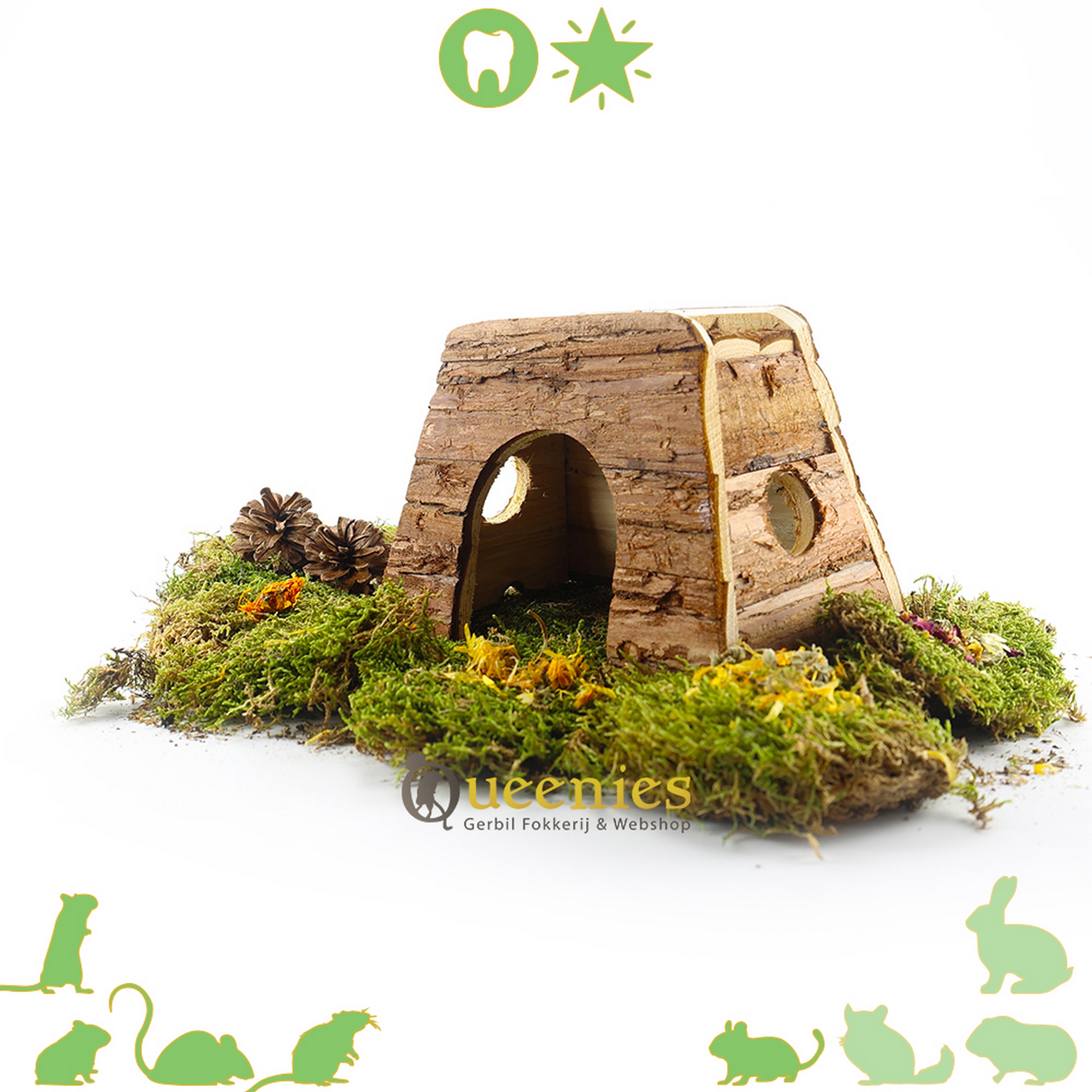 Huise hout rechthoekig